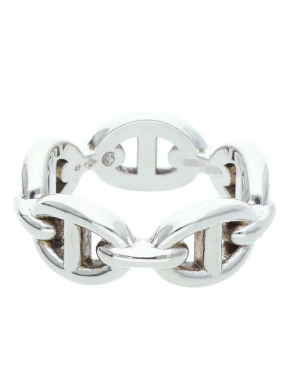 Hermes Chaine D'ancre Enchainee PM Silver Ring